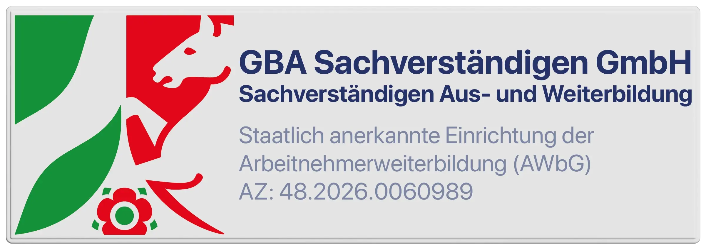 Staatlich anerkannt in Nordrhein-Westfalen